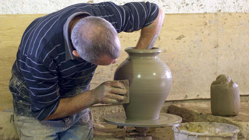 handmade pottery creation